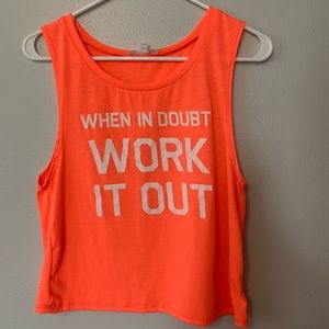 Workout crop top